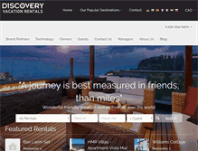 Tablet Screenshot of discoveryvacationrentals.com